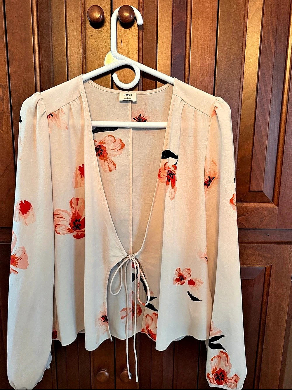 Wilfred Floral Blouse in Cream & Orange small